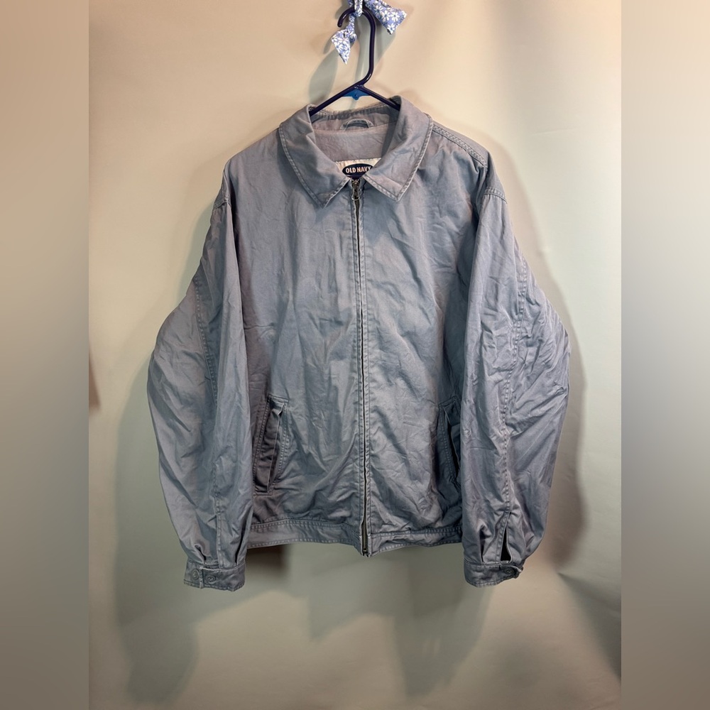 Vintage Old Navy workwear Jacket  XL fit Blue Mechanic Style Y2K